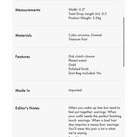 Disney x Kate Spade NEW earrings -  Minnie Mouse clear - Picture 11 of 12